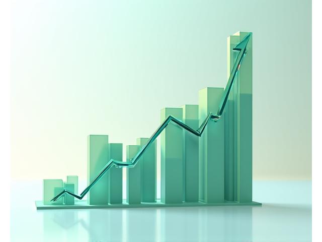 Finanzgrafiken und steigende Kurven, überlagert von einem Fisch-Icon.