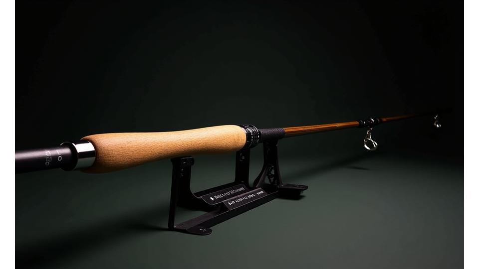 Interaktive Vorschau einer individuell gestalteten Angelrute mit Schweizer Flagge als Detail