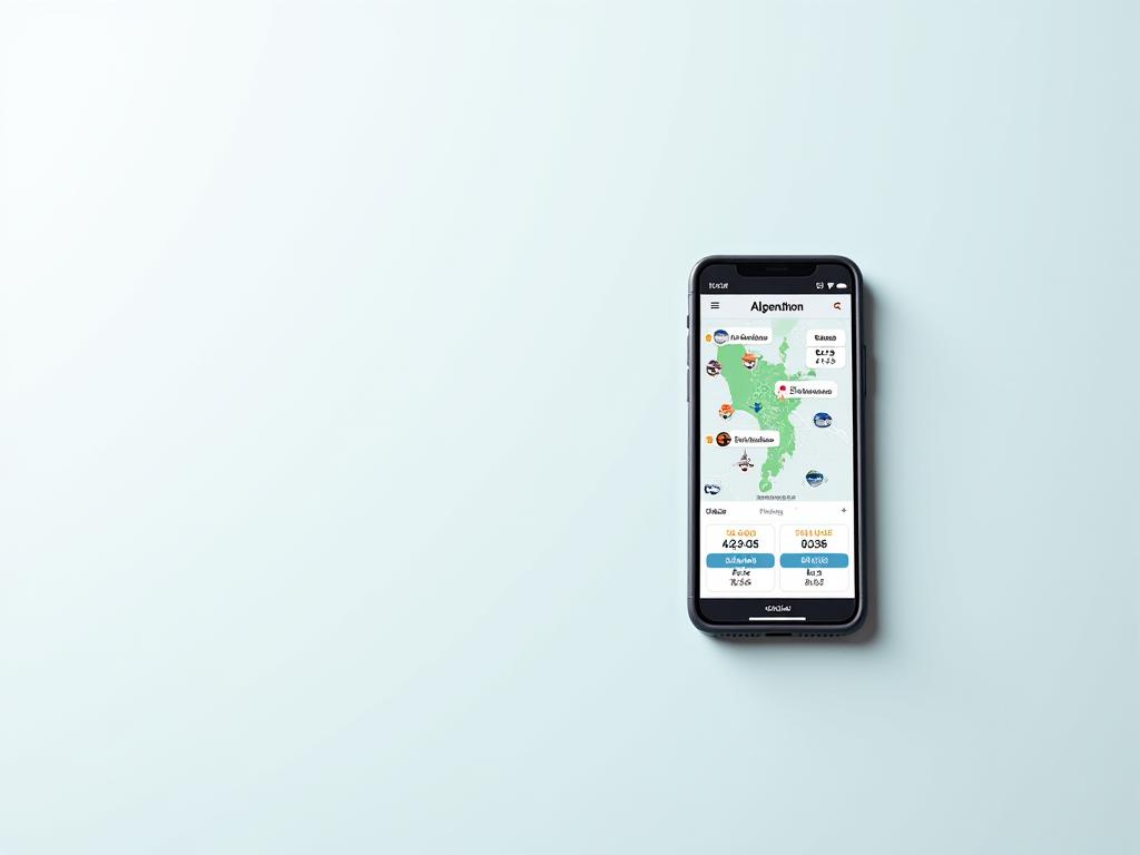 Interface mehrerer auf einem Smartphone angezeigter Angel-Apps, darunter die Alpenström Angler App mit Datenvisualisierungen